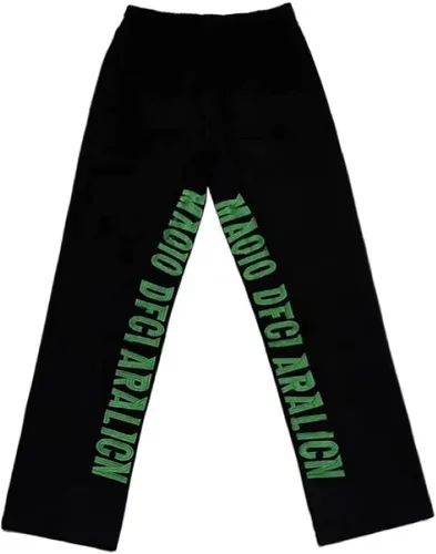 Vista 3 de Pantalones de mezclilla para hombre con estampado callejero, sueltos, estilo hip hop, rectos, vintage, holgados, pantalones largos, ropa de calle