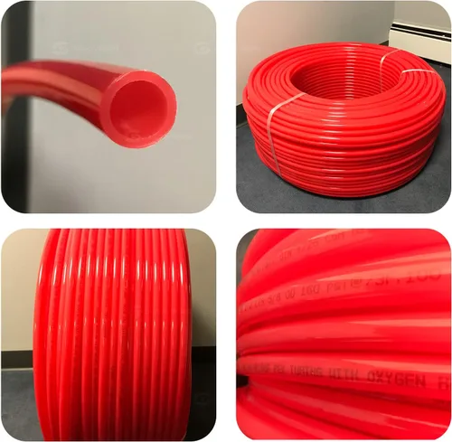 Vista 8 de Pex-A - Tubo PEX de 1 pulgada x 100 pies, tubo de agua flexible para calefacción radiante hidrónico, bobina de tubo PEX de 1 pulgada, rojo