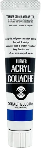 Vista 22 de Turner Colour Works Acryl Gouache Artist Pintura acrílica - Tubo individual de 0.7 fl oz - Siena quemada