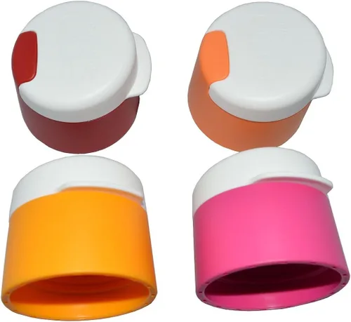 Vista 3 de Tupperware TP-760-T750 Aquasafe - Botella de agua deportiva (tapa abatible de 25.4 fl oz, 4 piezas)