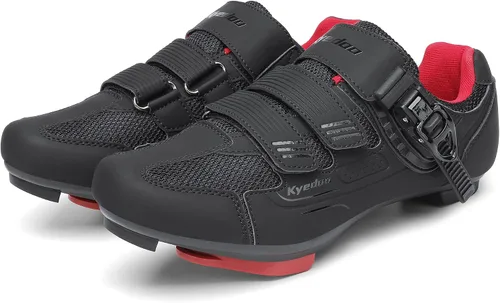 Vista 2 de Zapatos de ciclismo unisex compatibles con Peloton zapatos de bicicleta con clip para interiores Peleton bicicleta de carretera, ciclismo, carreras
