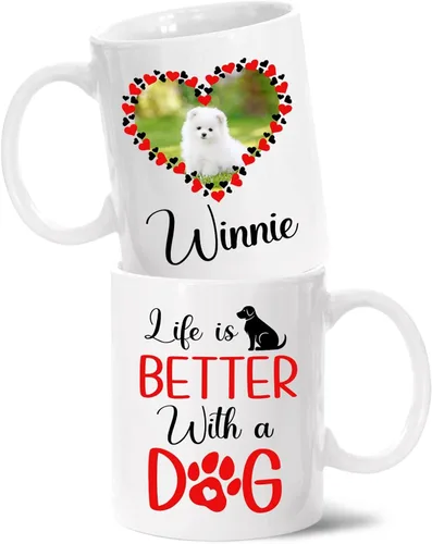 Vista 10 de Personalized Dog Dad Name Mug, Dog Lover Tea Cup Gift, Dog Father's Coffee Mug, Dog Daddy Gifts For Dog Lover, Custom Dog Dad Mug With Photo, Dog
