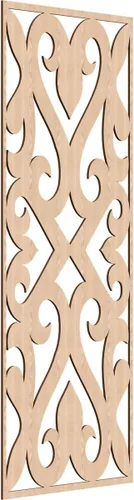 Vista 70 de Keene Paneles de pared decorativos de madera con calado, 9 3/8 pulgadas de ancho x 24 3/8 pulgadas de alto x 1/4 de alto, abedul Birch