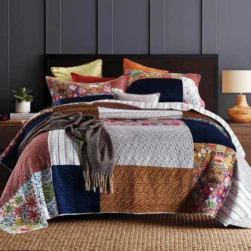 Vista 14 de Secgo Juego de edredón twin para cama - Edredones 100% algodón tamaño twin, colchas negras con 2 fundas de almohada, ropa de cama ligera reversible