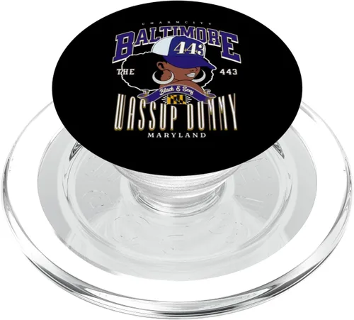 Vista 7 de 443 Area Code Baltimore Afro Roots PopSockets Adhesive PopGrip