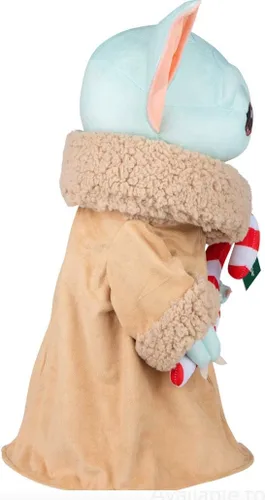 Vista 3 de Star Wars The Mandalorian The Child Baby Yoda Holding Candy Cane Christmas Holiday Greeter