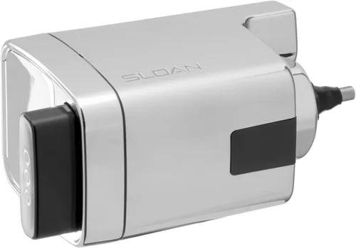 Vista 4 de Sloan EBV-500-A Sensor de montaje lateral expuesto para orinal/armario de agua Retrofit Flushometer Funciona con pilas, 3 años de duración