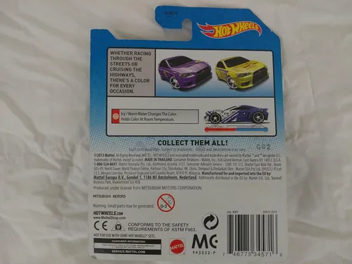 Vista 3 de Hot Wheels Cambiadores de color Mitsubishi Lancer Evolution X 19/48