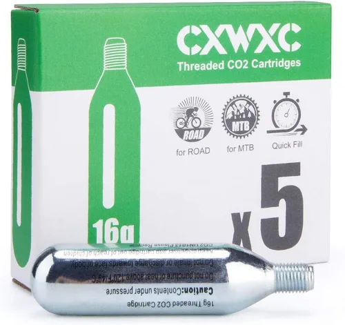 Vista 9 de CXWXC 16g / 25g Threaded CO2 Cartridges for Bike Tires