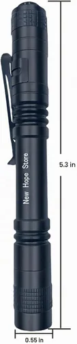 Vista 4 de Linterna para bolígrafo, mini linterna LED súper brillante con clip de bolsillo, linterna compacta para inspección, reparación, camping, alrededor