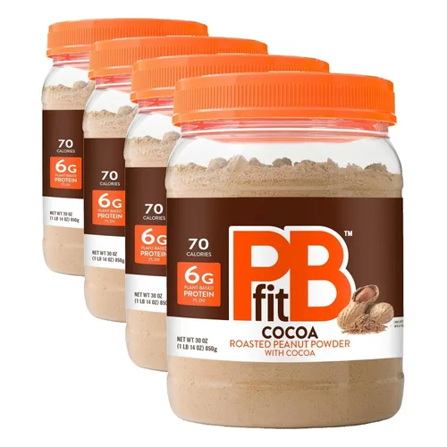 Vista 14 de PBfit Mantequilla de maní clásica en polvo de 15 onzas, mantequilla de maní en polvo para untar de cacahuetes tostados reales, 8g de proteína 8% DV