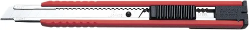 Vista 9 de NT Cutter - Cuchillo multiusos de agarre de aluminio fundido a presión de serie Premium Evolution PMG con bloqueo automático, hoja negra extra
