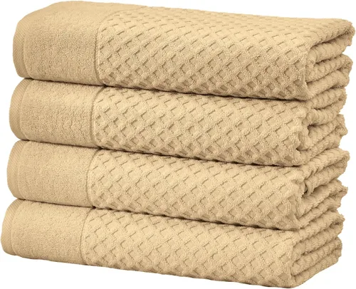 Vista 68 de Great Bay Home - Toallas de mano 100% algodón blanco, 6 toallas de baño suaves para manos, altamente absorbentes y de secado rápido, colección 01