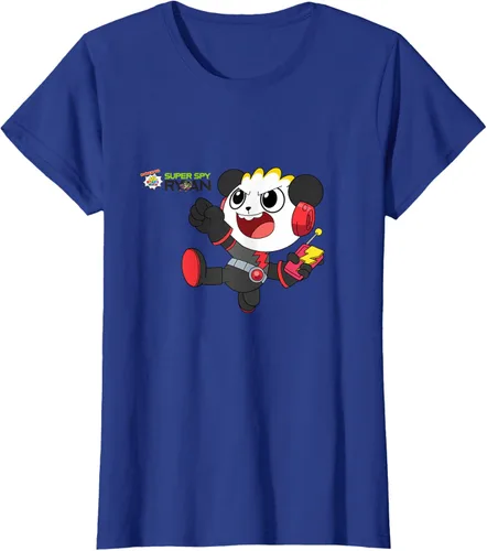 Vista 48 de Ryan's World Super Spy Combo Panda Camiseta, gris, S Asfalto