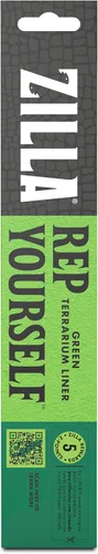 Vista 8 de Forro de sustrato para terrario de reptiles de Zilla, verde, 10G, 9.75" x 19.75