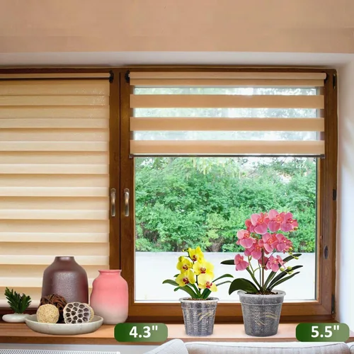 Vista 8 de Maceta de orquídeas con platillos, 4 de cada una de 4.3" y 5.5" macetas de orquídeas con agujeros, 8 piezas de macetas de plástico transparente