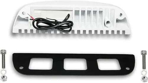 Vista 5 de Raycharm - Lámpara LED de porche de perfil bajo para RV y barco de 9.1", con haz de inundación enfocado de 40° hacia abajo, luz blanca cálida