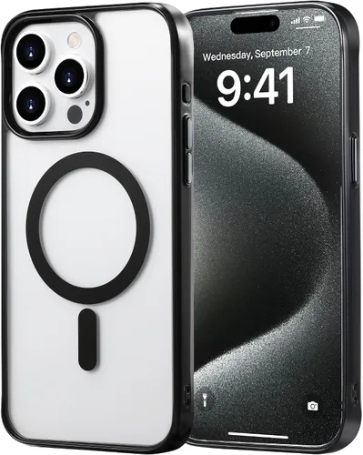 Vista 57 de Tigowos Funda magnética para iPhone 15, resistente a las caídas, sensación de piel mate, a prueba de golpes, ajuste delgado para iPhone 15, negro