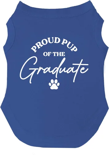 Vista 8 de Camiseta Proud Pup of The Graduate Dog Perros sin mangas Accesorio de graduación Clase de 2025 2026 2027 2028 Negro, XS (737)