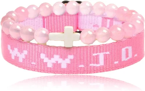 Vista 10 de YANCHUN Pulseras WWJD What Would Jesus Do Bracelets
