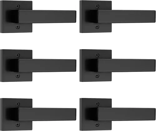 Vista 10 de Probrico - 1 manija inactiva dorada para puerta, moderna, para armario, resistente, para interior, sin giro, reversible para lado derecho e izquierdo