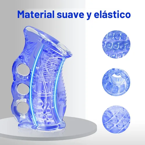 Vista 4 de Masturbador masculino juguetes sexuales adultos de bolsillo en forma de vagina, muñeca anal para masturbación masculina, herramienta