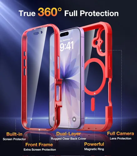 Vista 718 de DIACLARA - Funda transparente compatible con iPhone XR 6.1 pulgadas 2018
