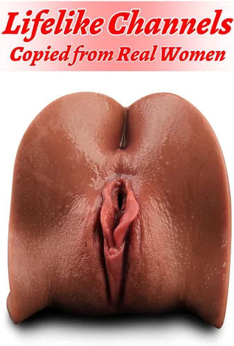 Vista 3 de Coño de bolsillo para masturbador masculino, muñeca sexual con vagina texturizada realista y ano apretado, juguete sexual para hombres masturbación
