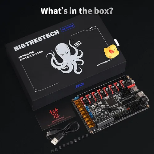 Vista 7 de BIGTREETECH Octopus V1.1 - Placa de control de 32 bits compatible con TMC2209, controlador de pasos TMC2208, soporte para firmware Klipper DIY