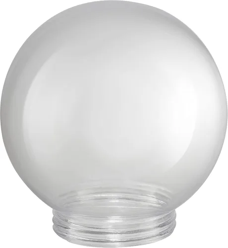 Vista 12 de Aspen Creative 28001-60-41, Globo de lámpara de poste de 6" de acrílico transparente de repuesto con cuello de 3-3/4