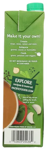 Vista 4 de PACIFIC FOODS: Caldo de carne orgánico bajo en sodio, 32 oz (paquete de 2)