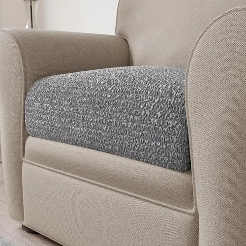 Vista 6 de PAULATO BY GA.I.CO. Funda de cojín para sofá, funda de cojín en T y caja, protector de asiento de repuesto para sofá, fundas elásticas para asientos