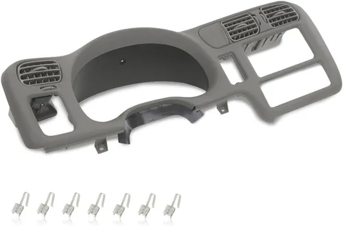 Vista 12 de CROSSDESIGN Bisel de tablero de instrumentos con bisel de tablero doble DIN compatible con Chevy Blazer S10 GMC Jimmy Sonoma 1998-2004 Compatible