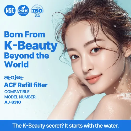 Vista 2 de Filtro de repuesto para grifo de lavabo de limpieza inspirado en la cultura de belleza de Corea, filtros de carbono puro para agua de baño y cocina