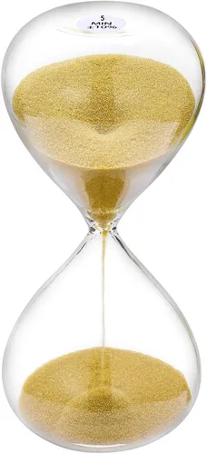 Vista 32 de SuLiao Reloj de arena con temporizador de arena de 1 minuto, reloj de arena negra de 5.1 pulgadas, reloj de arena de un minuto, reloj de arena