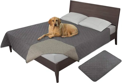 Vista 25 de Easy-Going - Funda impermeable 100% para cama de perro, manta antideslizante para mascotas para muebles, funda lavable para sofá, funda de repuesto
