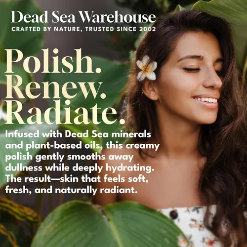 Vista 2 de Dead Sea Warehouse - Exfoliante de sal del Mar Muerto para la piel - Para cara, codos ásperos y rodillas - Piel suave y sedosa, sin fragancia