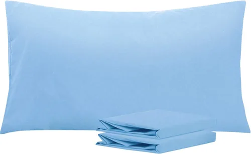 Vista 104 de NTBAY Juego de fundas de almohada estándar, paquete de 2 fundas de almohada de microfibra cepillada de 20 x 26 pulgadas, suaves, sin arrugas Aqua