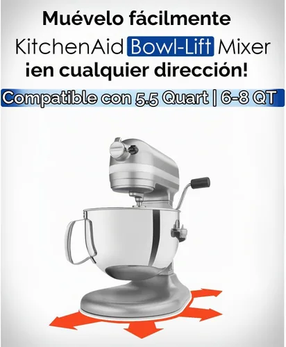 Vista 7 de MIMORE Alfombrilla deslizante para mezclador KitchenAid de 6 a 8 cuartos de galón de elevación de tazón, 7 cuartos de galón compatible con Claro