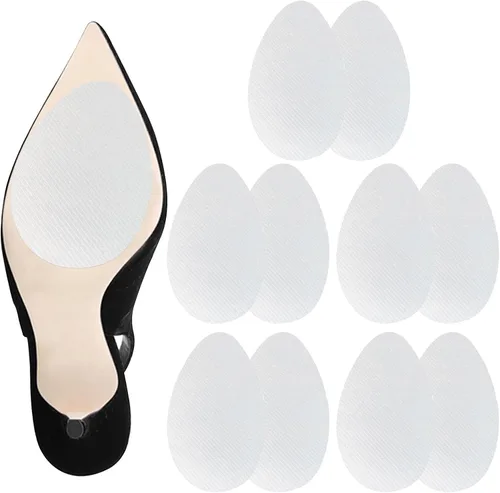 Vista 8 de Empuñaduras para zapatos en la parte inferior de los zapatos, almohadillas antideslizantes autoadhesivas, gominolas de silicona para zapatos 3 pares