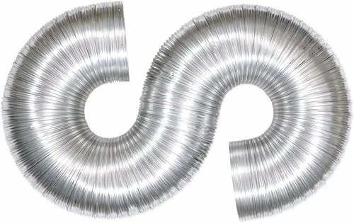 Vista 7 de Eastman Ventilación para secadora ArmorFlex de 8 pies, conducto de aluminio flexible con abrazaderas, semirrígido, 69028