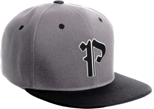 Vista 1060 de Daxton Gorra clásica con visera de billete plano con letras del alfabeto inglés antiguo de la A a la Z