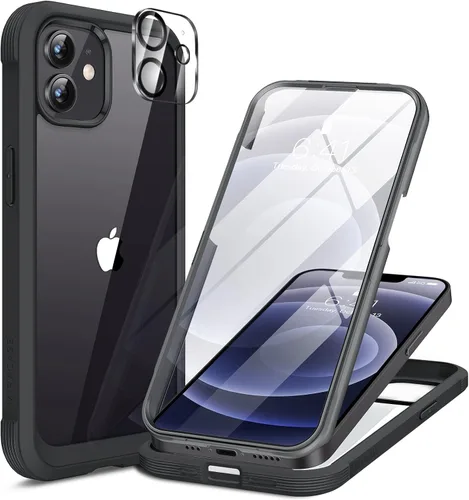 Vista 130 de Miracase - Funda magnética para iPhone 13 Pro Max de 6.7 pulgadas (compatible con MagSafe), transparente, completo, protector de pantalla de vidrio
