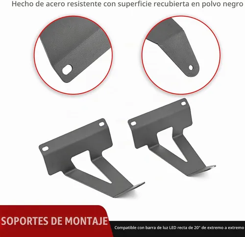 Vista 3 de WSays - Soportes de montaje de barra de luz para parachoques inferior oculto delantero de 22 pulgadas, compatibles con Dodge RAM 1500 2WD/4WD