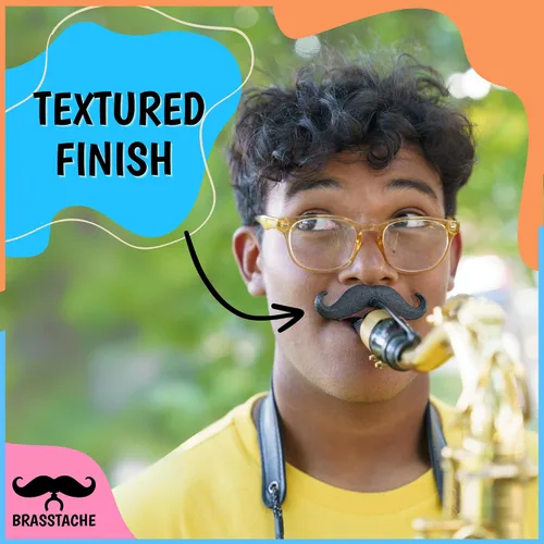 Vista 4 de Sax-stache - Bigote con clip para saxofón (Alto)
