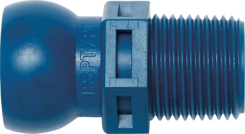 Vista 8 de Loc-Line Componente de manguera de refrigerante, copolímero de acetal, conector, 1/2" BSPT, 1/2" manguera ID (paquete de 50)