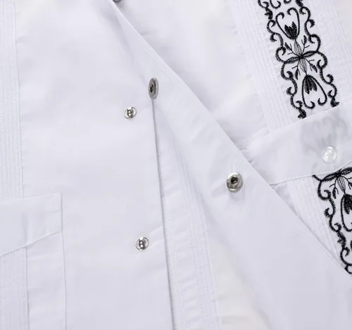Vista 4 de Guayabera - Camisas de manga corta para hombre