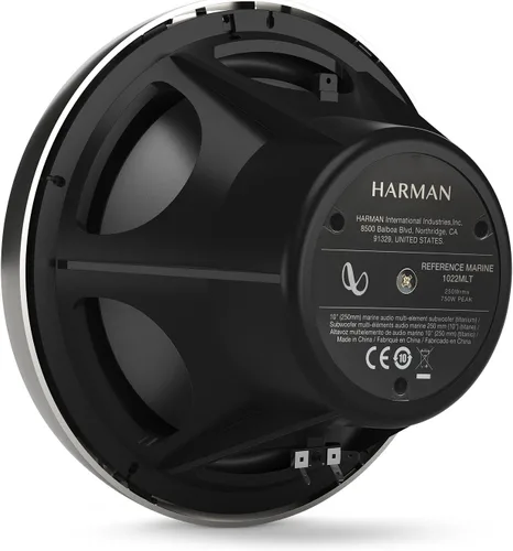 Vista 4 de Infinity 1022MLT - Subwoofer marino de 10 pulgadas con iluminación RGB (titanio)