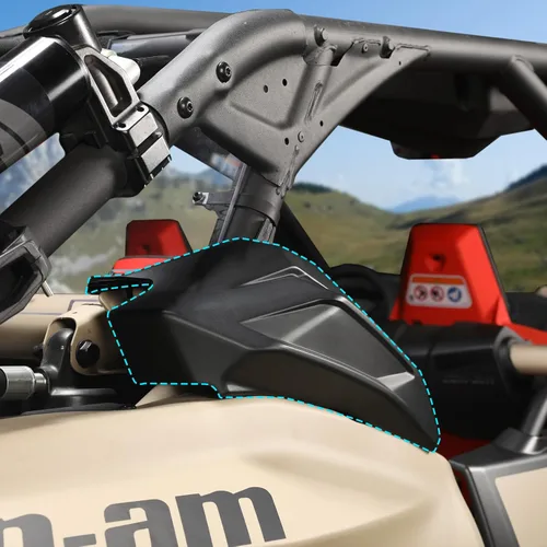 Vista 7 de Cubierta de plástico con moldura de jaula trasera X3, protector de placa de protección de pilar A & UTV PRO C para Can Am Maverick X3 / X3 Max