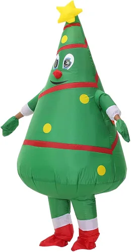 Vista 3 de DeHasion Disfraz inflable de Navidad para adultos, Navidad, Halloween